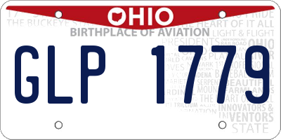 OH license plate GLP1779