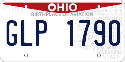 OH license plate GLP1790