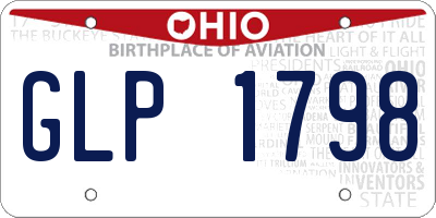 OH license plate GLP1798