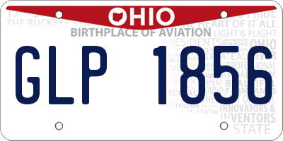 OH license plate GLP1856