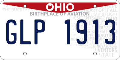 OH license plate GLP1913