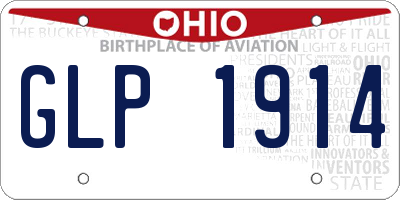 OH license plate GLP1914