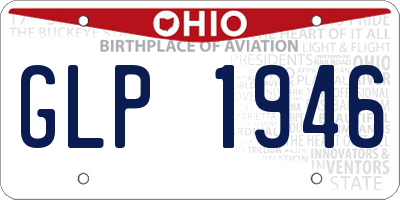 OH license plate GLP1946