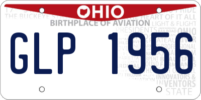 OH license plate GLP1956