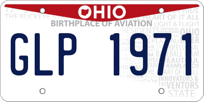 OH license plate GLP1971