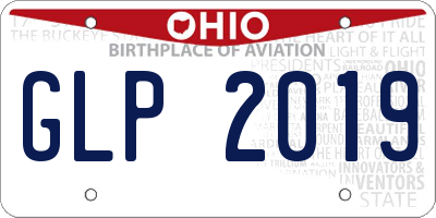OH license plate GLP2019
