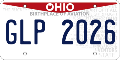 OH license plate GLP2026