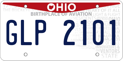 OH license plate GLP2101