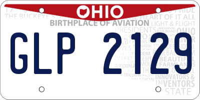 OH license plate GLP2129