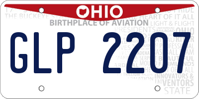 OH license plate GLP2207