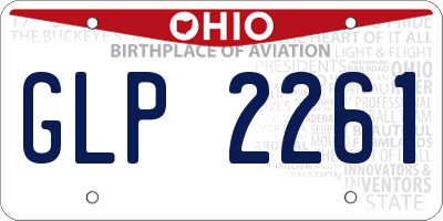 OH license plate GLP2261