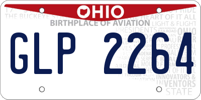 OH license plate GLP2264