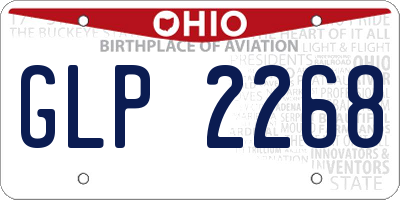 OH license plate GLP2268
