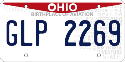 OH license plate GLP2269