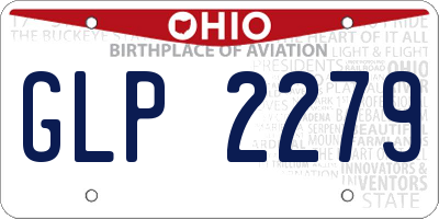 OH license plate GLP2279