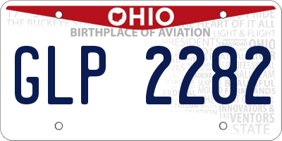 OH license plate GLP2282