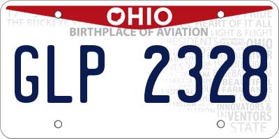 OH license plate GLP2328