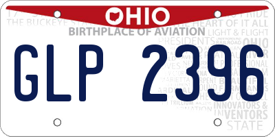 OH license plate GLP2396