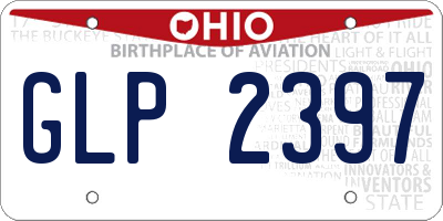 OH license plate GLP2397