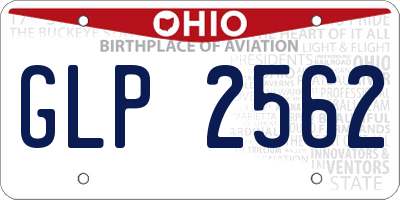 OH license plate GLP2562