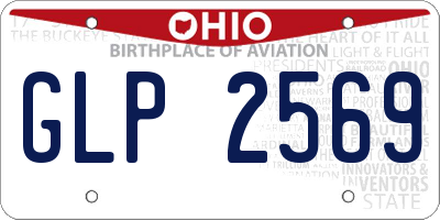 OH license plate GLP2569