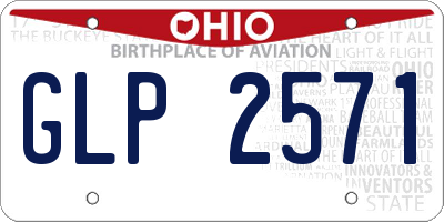 OH license plate GLP2571