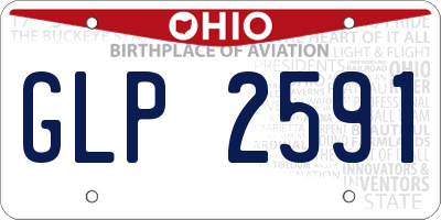 OH license plate GLP2591