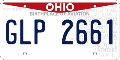 OH license plate GLP2661
