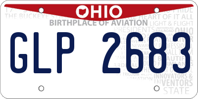 OH license plate GLP2683