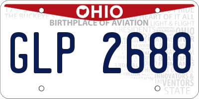 OH license plate GLP2688