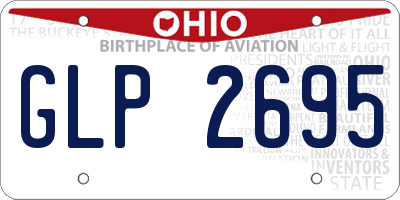 OH license plate GLP2695