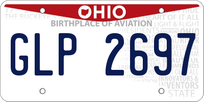 OH license plate GLP2697