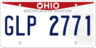 OH license plate GLP2771