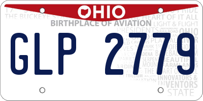 OH license plate GLP2779