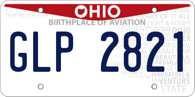 OH license plate GLP2821
