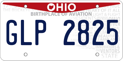 OH license plate GLP2825
