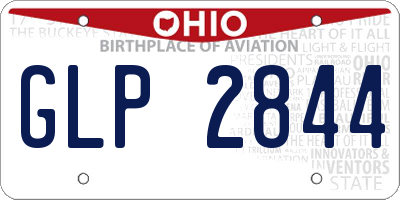 OH license plate GLP2844