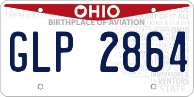 OH license plate GLP2864