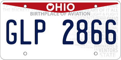 OH license plate GLP2866