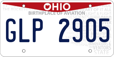 OH license plate GLP2905