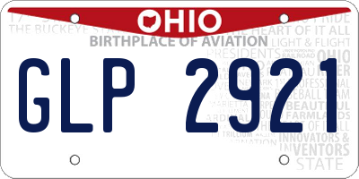 OH license plate GLP2921