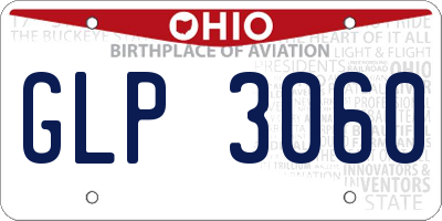OH license plate GLP3060