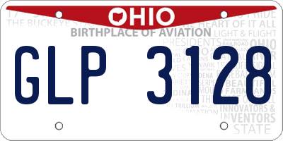 OH license plate GLP3128