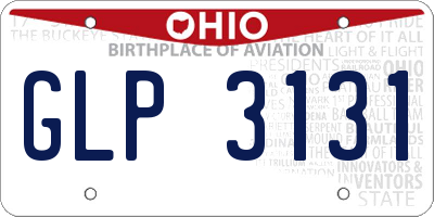 OH license plate GLP3131