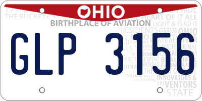 OH license plate GLP3156