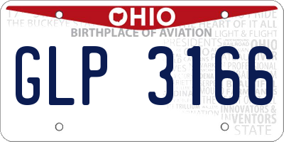 OH license plate GLP3166