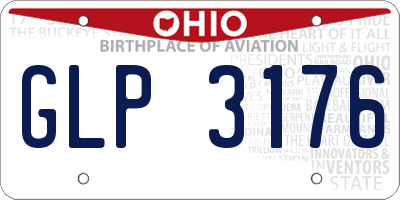 OH license plate GLP3176