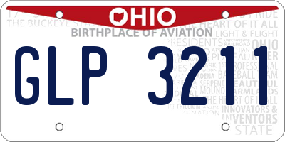 OH license plate GLP3211