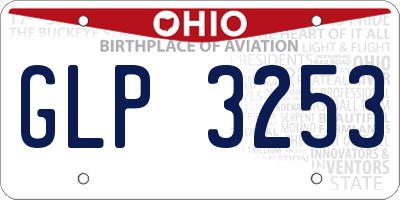 OH license plate GLP3253