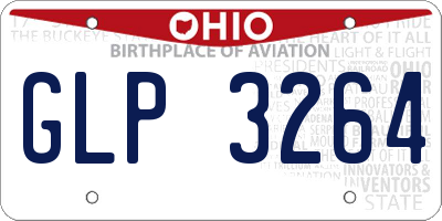 OH license plate GLP3264